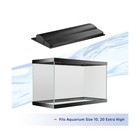 Aqueon Led Deluxe Fish Tank Aquarium Full Hood With Led Light  Black  20 Inch