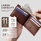 Gsoiax Crazy Horse Leather Wallet For Men - Rfid Blocking Bifold