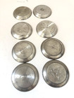 8 Vintage Norwegian Pewter  Coasters Dish Ashtray Gift For Him By Eik Norway