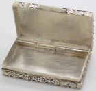 Vintage Handmade Genuine Silver Pill Snuff Trinket Rectangular Box