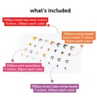 Incraftables Crimp Beads  Covers  Tubes  Crimping Knot   Wire Guardians 2100pcs