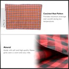 12v Heated Electric Fleece Black Red Checkered Blanket Car Truck Suv Van Warmer