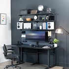 Vivo Black Freestanding Modular Pegboard System With 3 Tier Organization