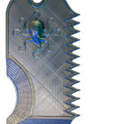Surf Wax Comb     Ergonomic Surf Tool With Octopus Relief     Shiny Silk Pla Finish