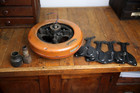 Antique General Electric Ceiling Fan Motor Vintage Parts Restoration Cast Iron