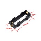 1 2 Cell 26650 Plastic Battery Holder Case Open Storage Box Pin smd smt Black