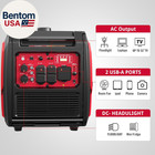 5000 Watt Portable Inverter Generator With Electric Start  30 Amp For Home Use A