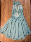 Swarovski Rhinestoned Figure Skating ice Dance dance Dress Adult L xl
