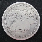 1880  p  Philadelphia Morgan Silver Dollar - Circulated - Actual Coin P1