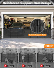 204x37 Inch Retractable Baby Gates  16x3 Ft Garage Door Screen For Dog