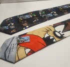 2 - Warner Bros United States Postal Service Looney Tunes Neck Ties Vintage 1997