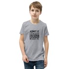 Admit It Youth Crew Neck Short Sleeve Shirt 