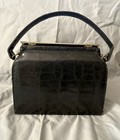 Sterling Black Alligator Purse bag - Poor Condition 