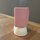 Vintage Little Tikes Miniature Dollhouse Pink Tv On Swivel