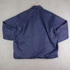 Vintage Montgomery High School Satin Jacket Mens Large Blue Snap Sportsmaster