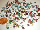 250 Vintage Glass Assorted Size Color Rivoli Rhinestones - Jewelry Repair S202a