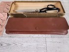 Vintage Wiss Pinking Shears 1948 100 Year Leather Case Original Box   Paperwork