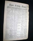 Rare Ghost Town Of Silver City Nevada Nv Mining Wild Old West 1876 Newspaper    