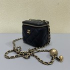 Chanel Trendy Cc Vanity Crossbody Bag Black Quilted Leather