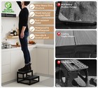 Two-step Stool For Adults   Kids  Waterproof Hdpe Bed Step With Adjustable No   