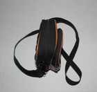 Vintage Macgregor Camera Case Black   Tan Zippered With Adjustable Strap