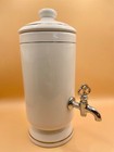 Vintage Porcelain Mouthwash Dispenser Capacity  25 Oz Made In Italy Frontage