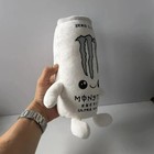Monster Energy Drink Plush Toy White Zero Sugar Can Soft Stuffed Doll Decor Gift