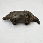 Pair Of Pre Columbian Style Ocarinas Armadillo Clay Pottery Zoomorphic Flute