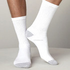 12 Pairs Big Mens Shoe 12-15 Cotton Crew Athletic Socks Usa Made  Free Ship