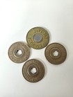 New York City Transit Authority One Fare Tokens Lot Of 4 Bronze