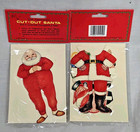Vintage Cutout Santa Claus Christmas Crafts Lot 13 Packs Paper Costumes Shackman