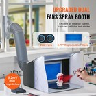 Uimoso Portable Airbrush Paint Spray Booth With Dual Fans For Hobby Use