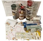 Huge Lot Flower Soft Texture Embellishment 23 Colors Wires Kits Cards Crafts