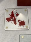 Dexter Tv Show Blood Slide Coasters  With Wooden Box 3 Coasters  Incomplete Set