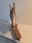 Antique Vintage 11 5  Wood Pond  Model Sail Boat 