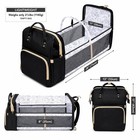 4 In 1 Diaper Bag With Bassinet Changing Station Usb Port Waterproof 