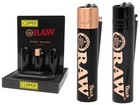 Clipper   Raw   Full Size Refillable Metal Lighter Gold Or Black Pack Of 1