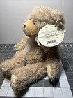 First   Main Scraggles Baby Teddy Bear Purple Bow Curly Tan Plush Soft New