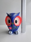Vintage 1960s Groovy Chalkware Purple pink Owl Love Bank   Taiwan