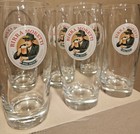  6  New Italian Birra Moretti Pint Glasses Brand New In Box