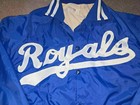 Vtg Kansas City Royals Game Worn Used Affiliate Jacket King Louie Xl