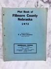 Fillmore County Ne Nebraska Plat Map Book 1967   1972 Lot Of 2