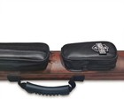 2x2 Hard Cue Case Oval Pool Cue Billiard Stick Carrying Case A03-brown