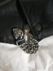 Harley Davidson Men s  pathway  Leather Vest Black Laced Sides Patch Xl 