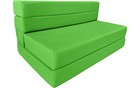 Twin Lounger Folding Foam Mattress  Portable Chair Mattress 6x39x 80 Lime