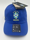 Brazil National Team Hat Cap Strap Back Men s M l Blue Cbf Soccer Nike Futbol