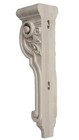 Extra Large 26  Maple Wood Corbel Bracket Floral Carving Bookend Hand Carved 