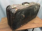 Antique Leather Luggage Bag Large Doctors Case Made In Usa