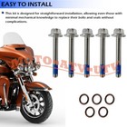 Inner Primary Bolts   Seal Kit Set For Harley Fxst Flt 2007-2017  15-1457 022205
