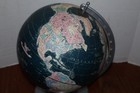 Vintage Replogle 12 Inch Midnight Globe With Silver Base Excellent Condition